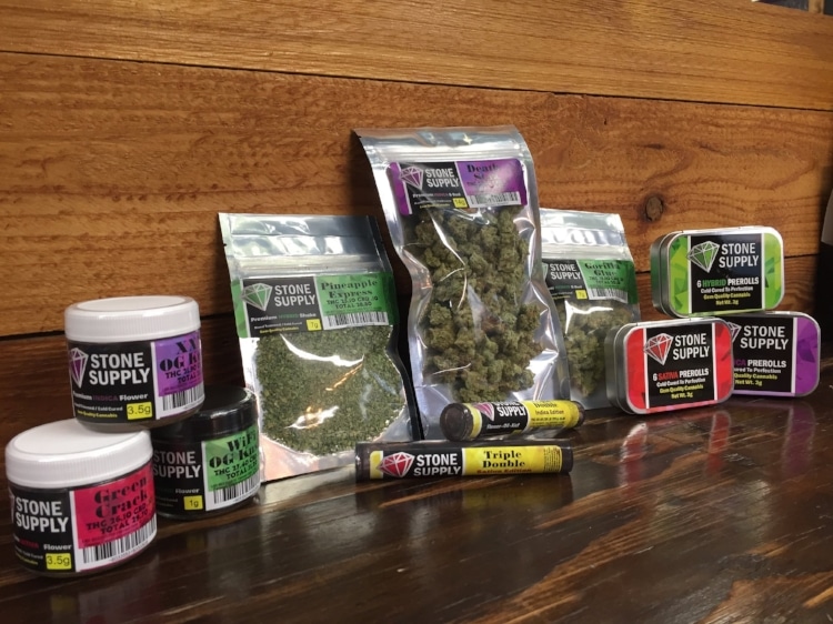 From Stone Supply LLC - Green Crack, XXX OG Kush, WIFI OG Kush, Pineapple Express, Death Star, Snow Leopard, and more. The marijuana in these products was grown in Belfair, WA. Available for purchase at Destination HWY 420 in east Bremerton.