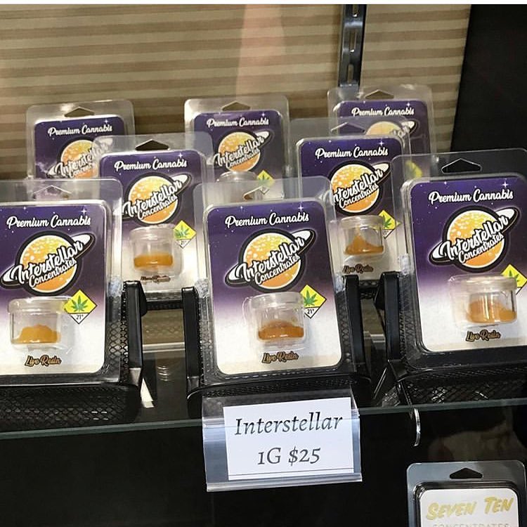Interstellar Concentrates dabs on display.  Live Resin, high potency, complex flavor, smooth, and all-around amazing cannabis concentrates.  Interstellar Concentrates products are now available at Destination HWY 420 Bremerton.